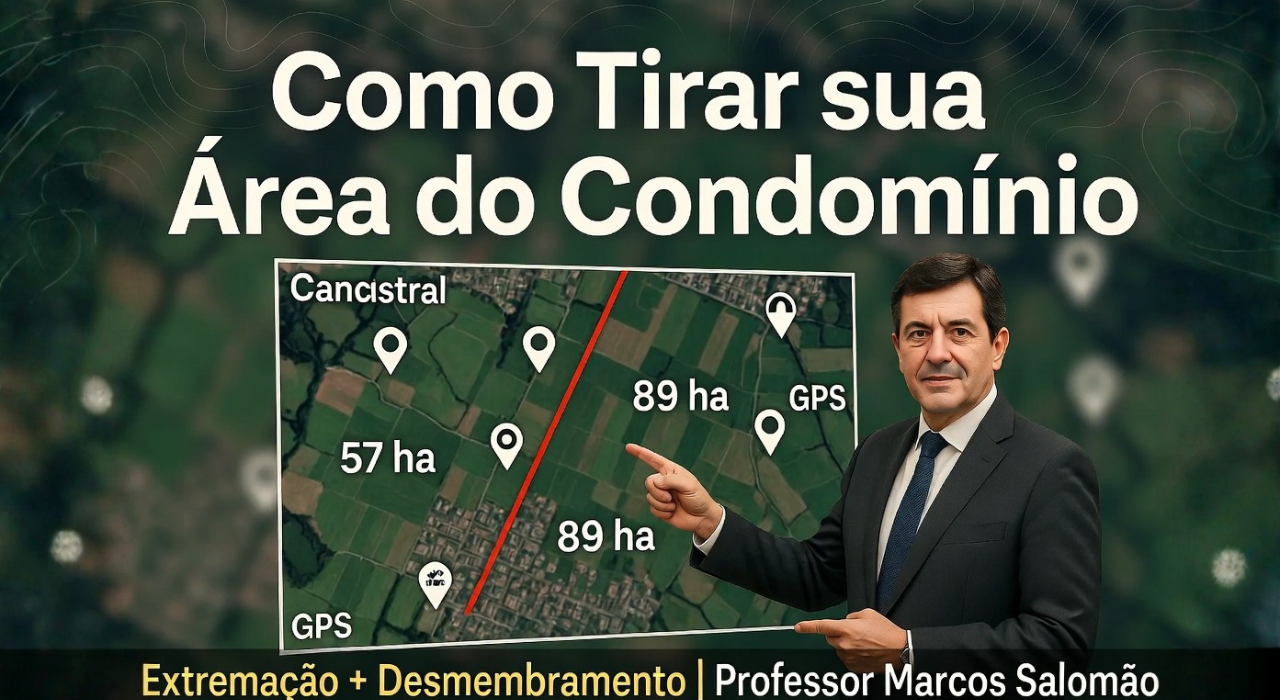 Professor Marcos Salomão – Como Tirar sua Área do Condomínio e Ter Matrícula Própria: Caso Real de Extremação e Desmembramento